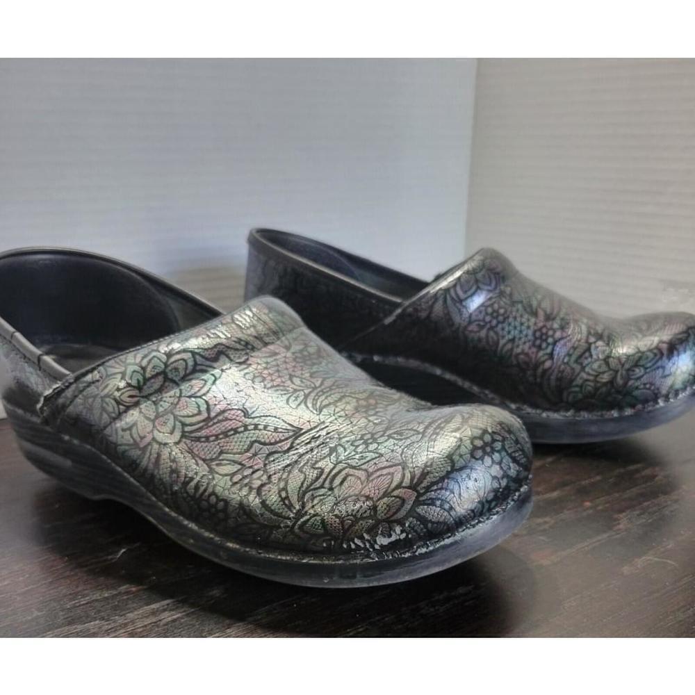 Dansko Vegan Starburst Clogs Womens Size EU 41 US 10.5-11 Floral Comfort